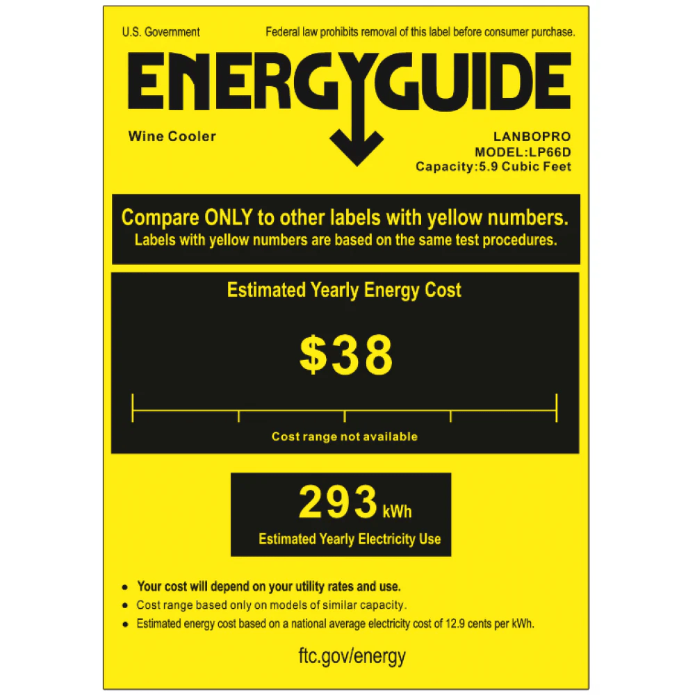 Lanbo Hybrid Wine Coolers LanboPro LP66D 30-inch wide 62 Bottle Dual Door Dual Zone Wine Cooler