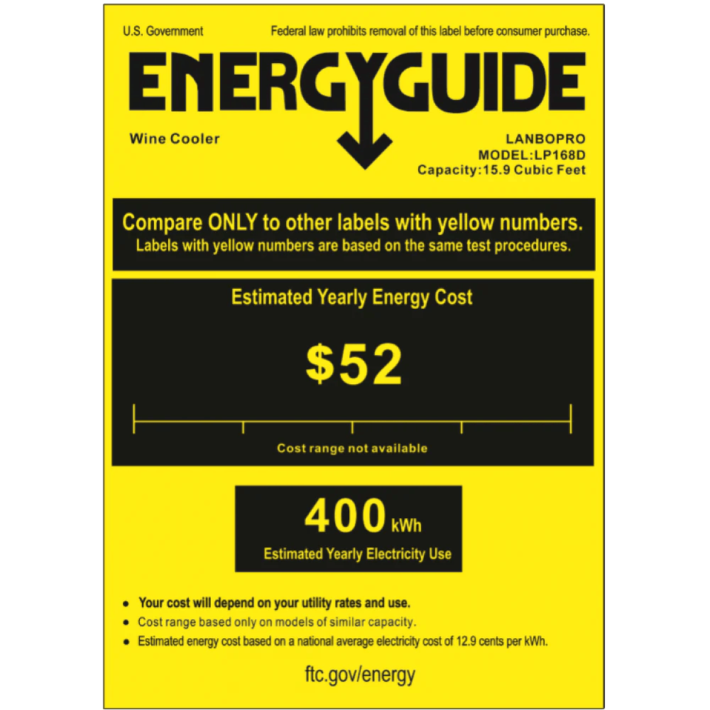 Lanbo Wine Coolers LanboPro LP168D 24-inch 153 Bottle Dual Zone Wine Cooler