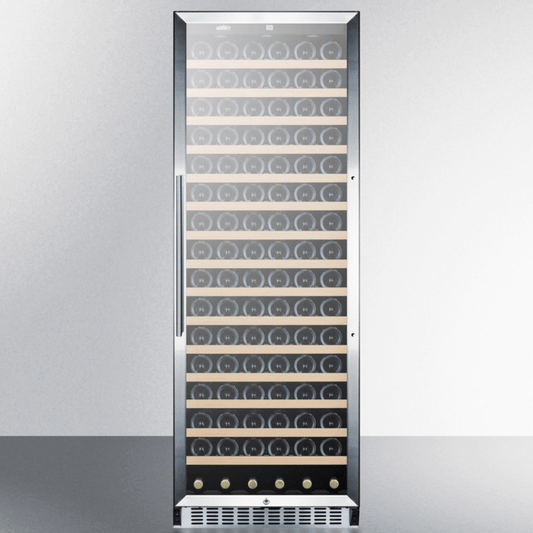 Summit Wine Coolers Summit SWC1926 24-inch 171 Bottle Single Zone Wine Cooler Cabinet