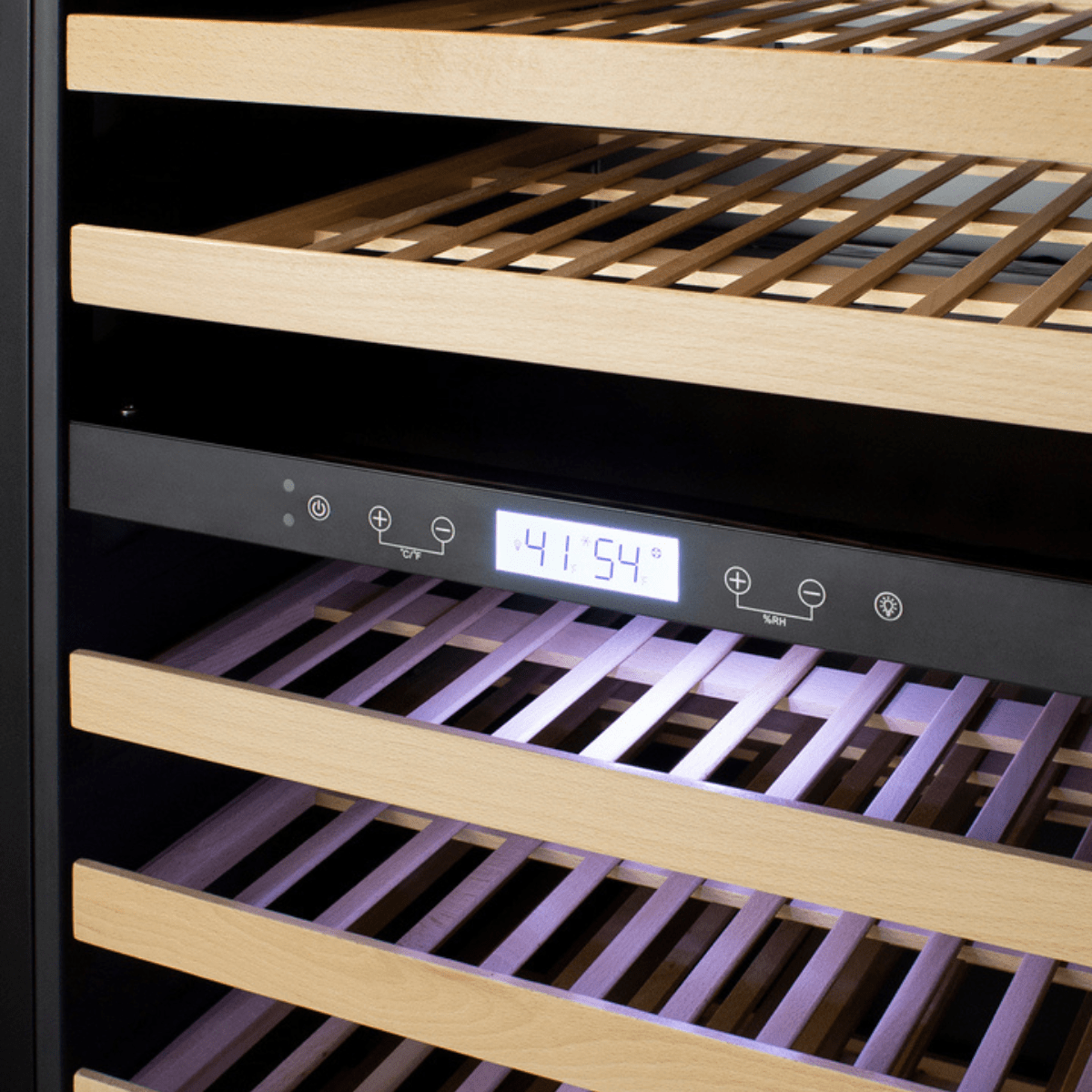 Summit Wine Coolers Summit SWC1966B 24-inch 162 Bottle Dual Zone Wine Cooler Cabinet