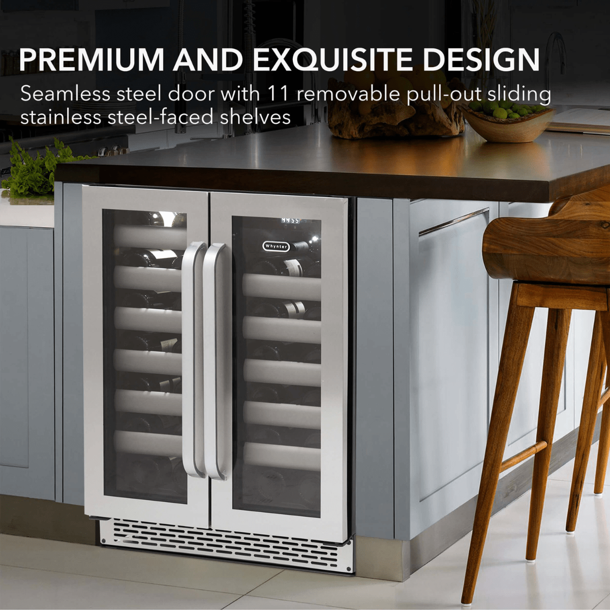 Whynter Wine Coolers Whynter BWR-401DS ELITE 24-inch 40 Bottle Dual Zone Wine Cooler