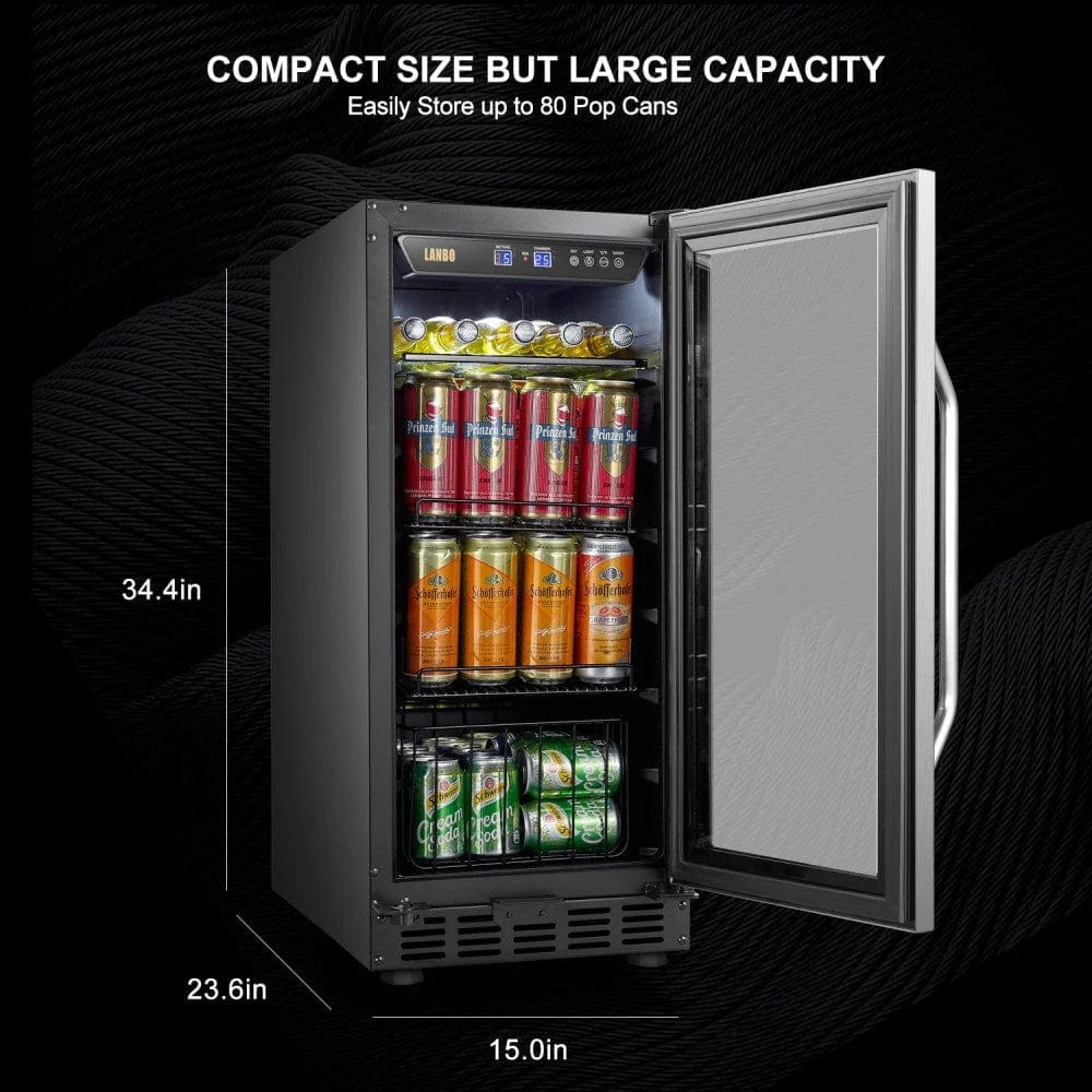 Lanbo Beverage Coolers Lanbo LB80BC 15-inch wide 70 Can Single Zone Beverage Cooler