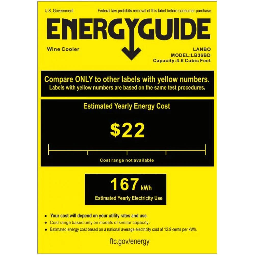 Lanbo Hybrid Wine Coolers Lanbo LB36BD 24-inch wide 18 Bottle/55 Can Dual Zone Dual Door Hybrid Wine- and Beverage Cooler
