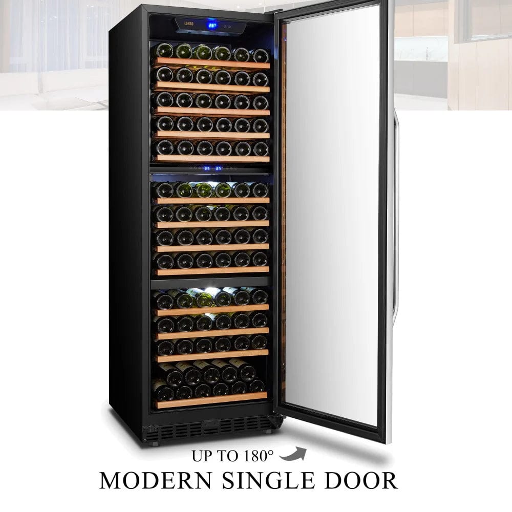 Lanbo Wine Coolers Lanbo LW144T 24-inch 149 Bottle Triple Zone Wine Cooler