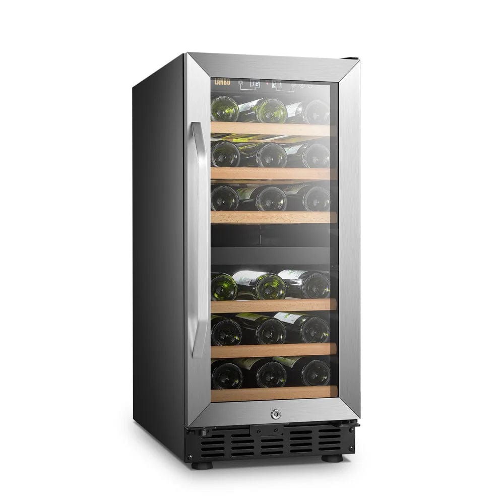 Lanbo Wine Coolers Lanbo LW28D-15-inch wide 28 Bottle Dual Zone Wine Cooler