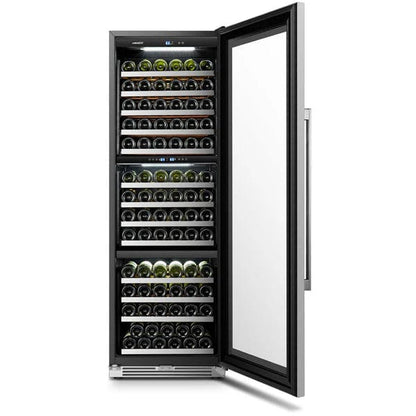 Lanbo Wine Coolers LanboPro LP168T 24-inch 143 Bottle Triple Zone Wine Cooler