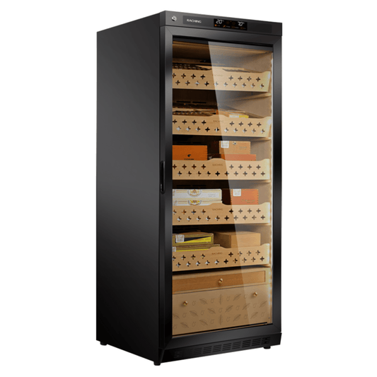 RACHING Cigar Humidors & Coolers Black RACHING MON1800A 24-inch Cigar Humidor Cabinet