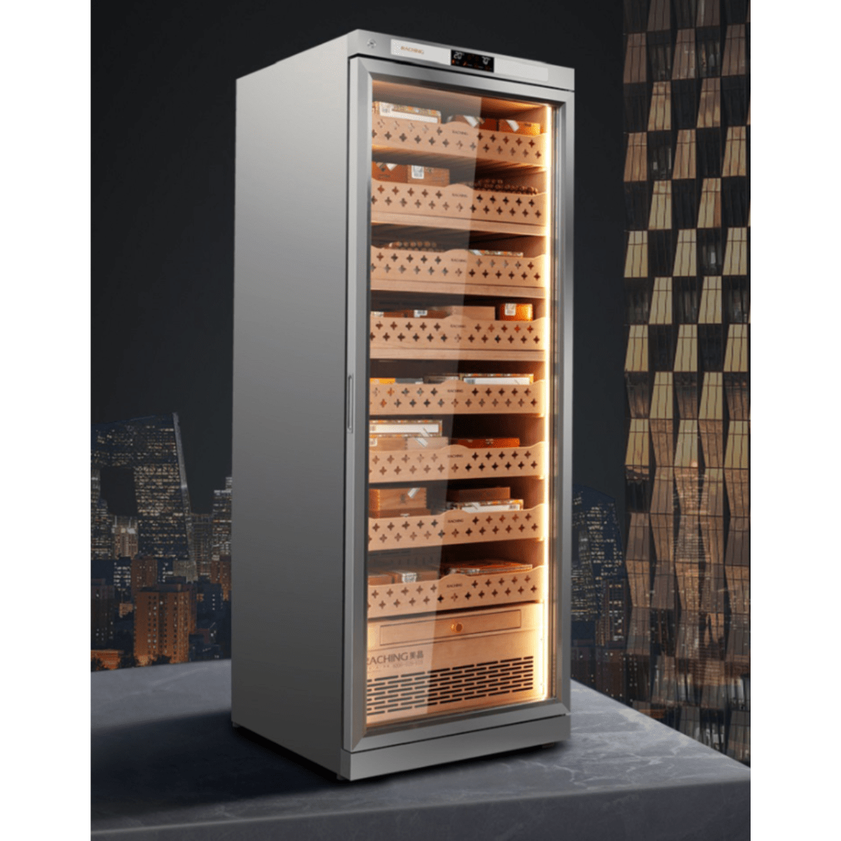 RACHING Cigar Humidors & Coolers RACHING CT48A 28-inch Dual Zone Cigar Humidor Cabinet