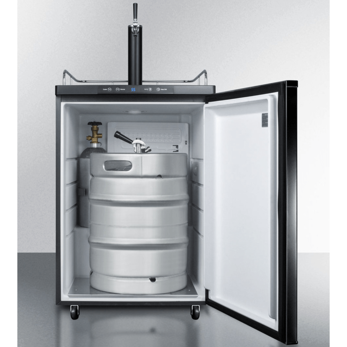 Summit Kegerators Summit SBC635MBK 24-inch Value Option Single Tap Home Beer Kegerator