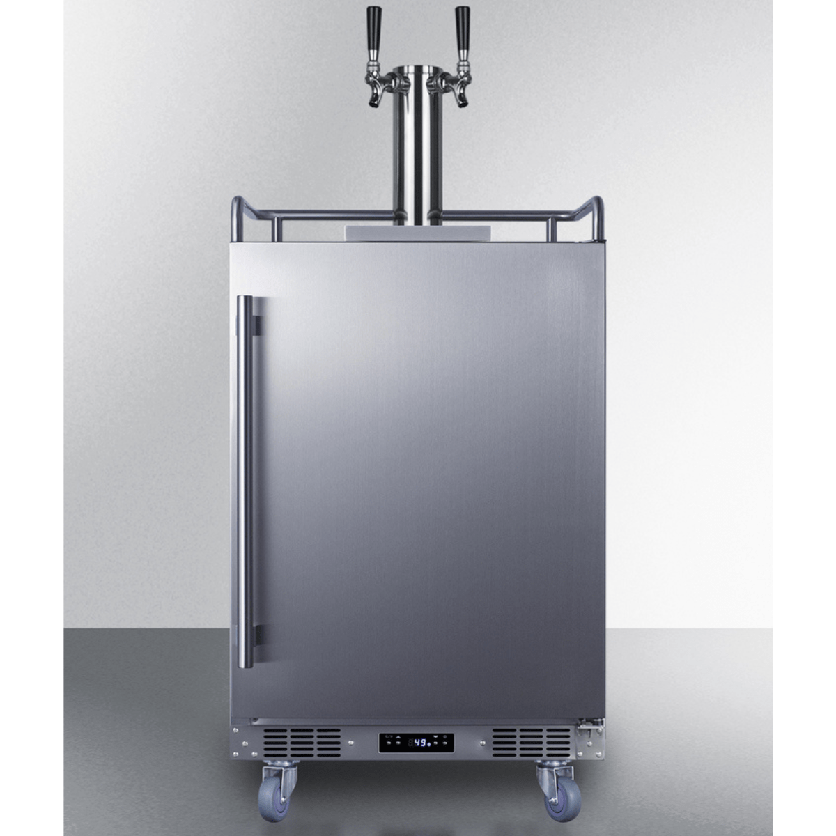 Summit Kegerators Summit SBC683OSTWIN 24-inch Dual Tap Kegerator Indoors/Outdoors