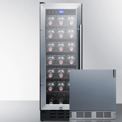 Summit Wine Coolers No Tint / LHD = factory installed / Upgrade to SSK Summit SWC1224B 12-inch 21 Bottle Wine Cooler