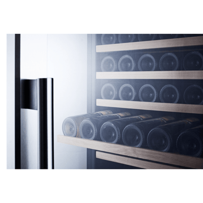 Summit Wine Coolers Summit SWC1966 24-inch 160 Bottle Dual Zone Wine Cooler Cabinet