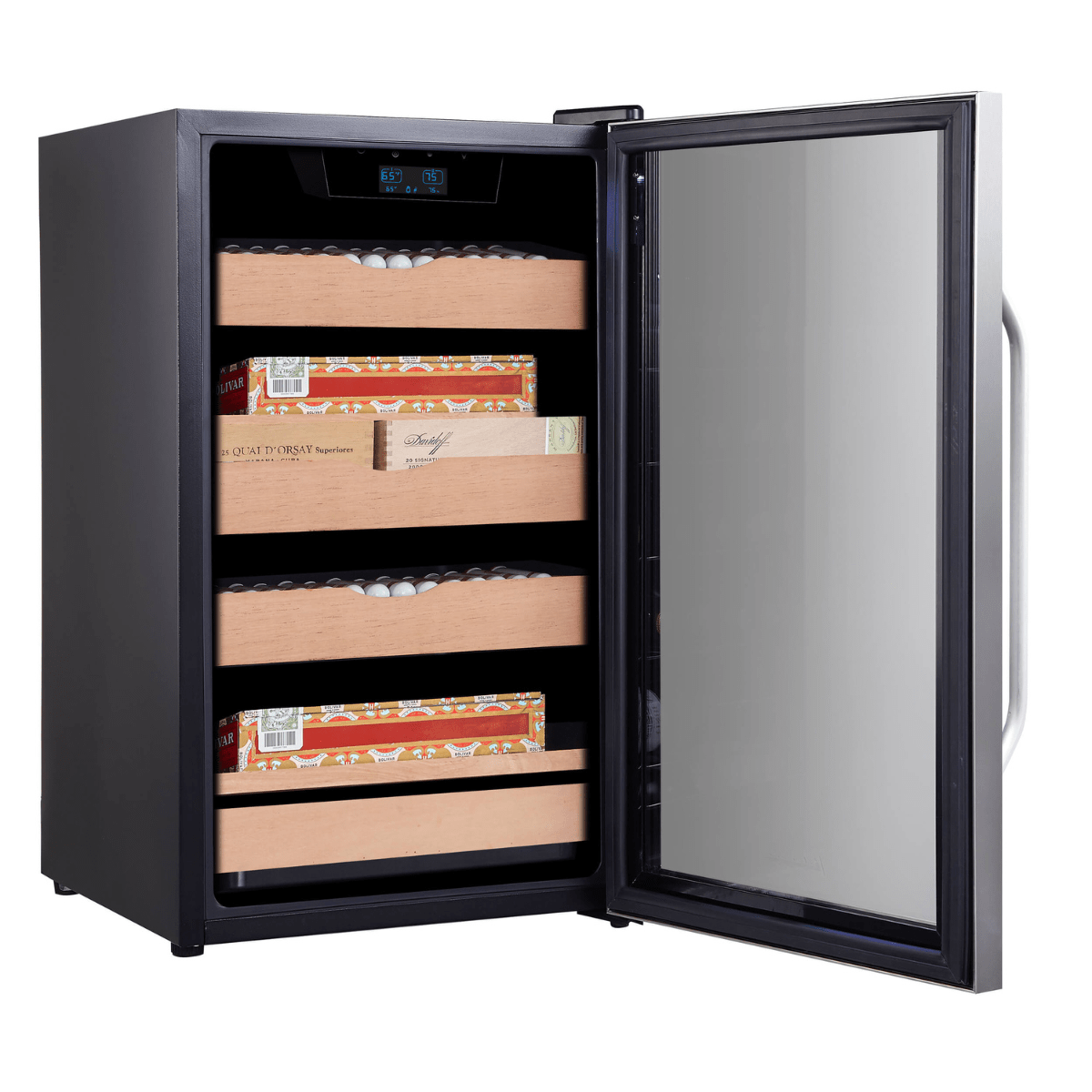 Whynter Hybrid Wine Coolers Whynter CHC-421HC 650-Count 4.2 cu.ft. Cigar Cooler Cabinet & Humidor