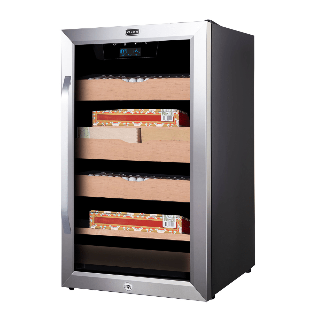 Whynter Hybrid Wine Coolers Whynter CHC-421HC 650-Count 4.2 cu.ft. Cigar Cooler Cabinet & Humidor